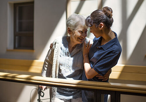 Cape Town, South Africa, elderly people in retirement home